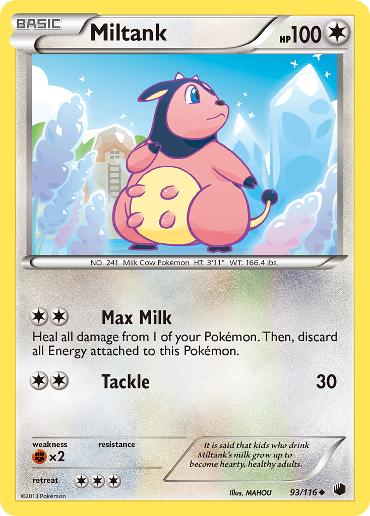 Miltank (93/116) [Black & White: Plasma Freeze] | Dumpster Cat Games