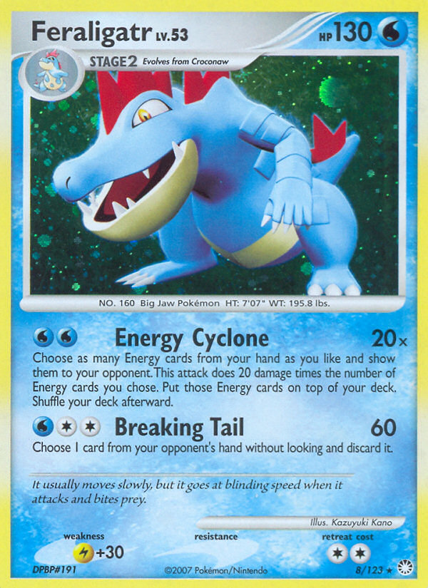 Feraligatr (8/123) [Diamond & Pearl: Mysterious Treasures] | Dumpster Cat Games