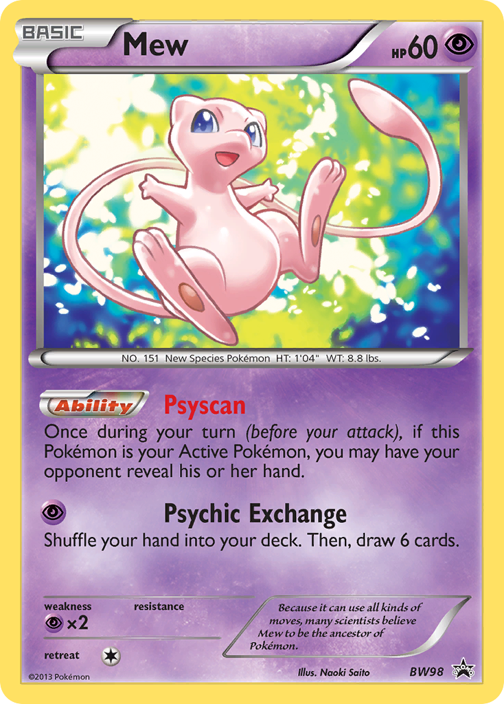 Mew (BW98) [Black & White: Black Star Promos] | Dumpster Cat Games