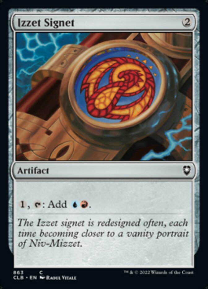 Izzet Signet [Commander Legends: Battle for Baldur's Gate] | Dumpster Cat Games