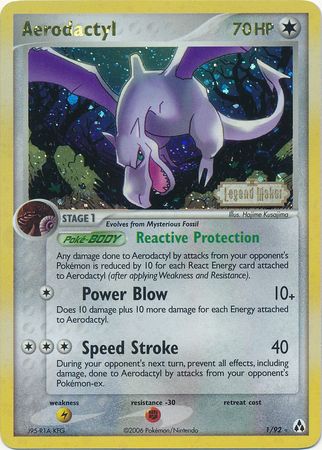 Aerodactyl (1/92) (Stamped) [EX: Legend Maker] | Dumpster Cat Games