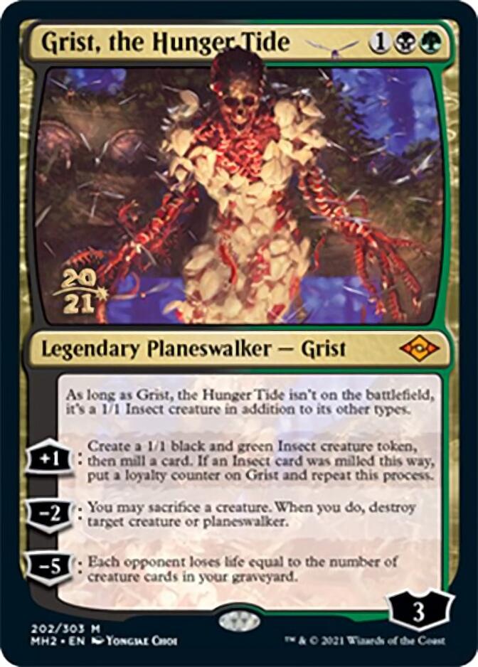 Grist, the Hunger Tide [Modern Horizons 2 Prerelease Promos] | Dumpster Cat Games