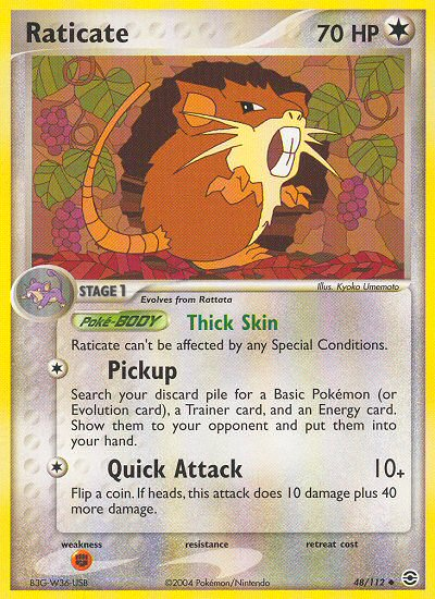 Raticate (48/112) [EX: FireRed & LeafGreen] | Dumpster Cat Games