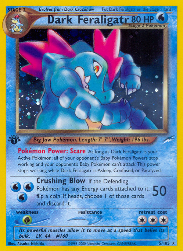 Dark Feraligatr (5/105) [Neo Destiny 1st Edition] | Dumpster Cat Games