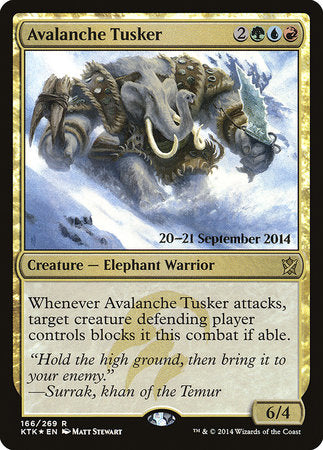 Avalanche Tusker [Khans of Tarkir Promos] | Dumpster Cat Games