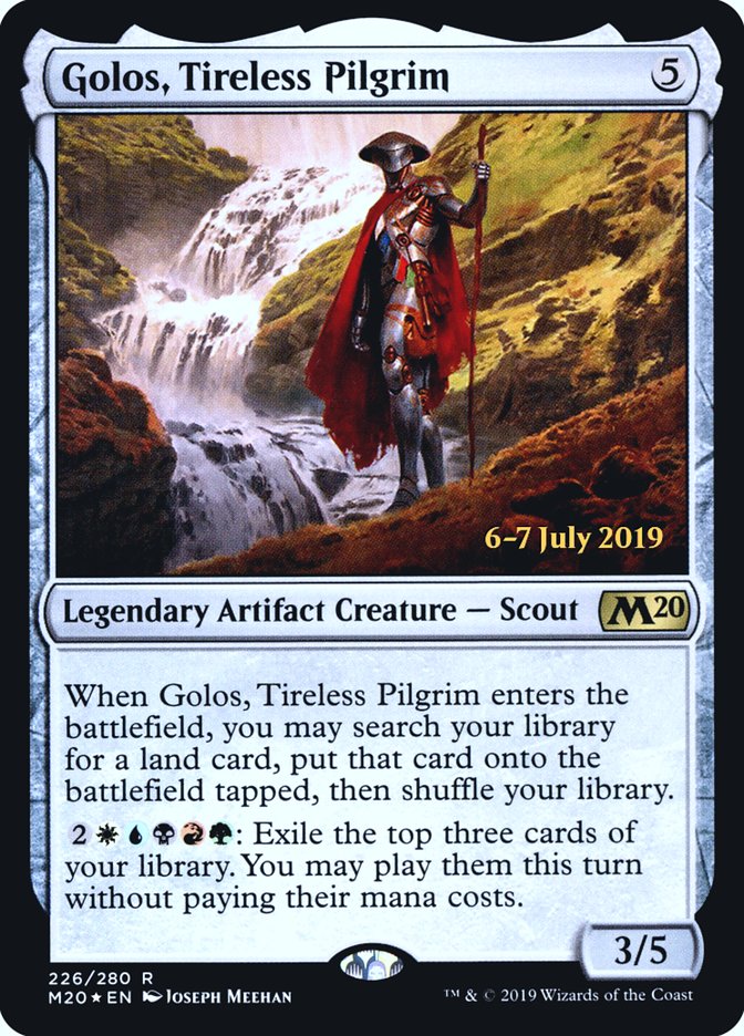 Golos, Tireless Pilgrim  [Core Set 2020 Prerelease Promos] | Dumpster Cat Games