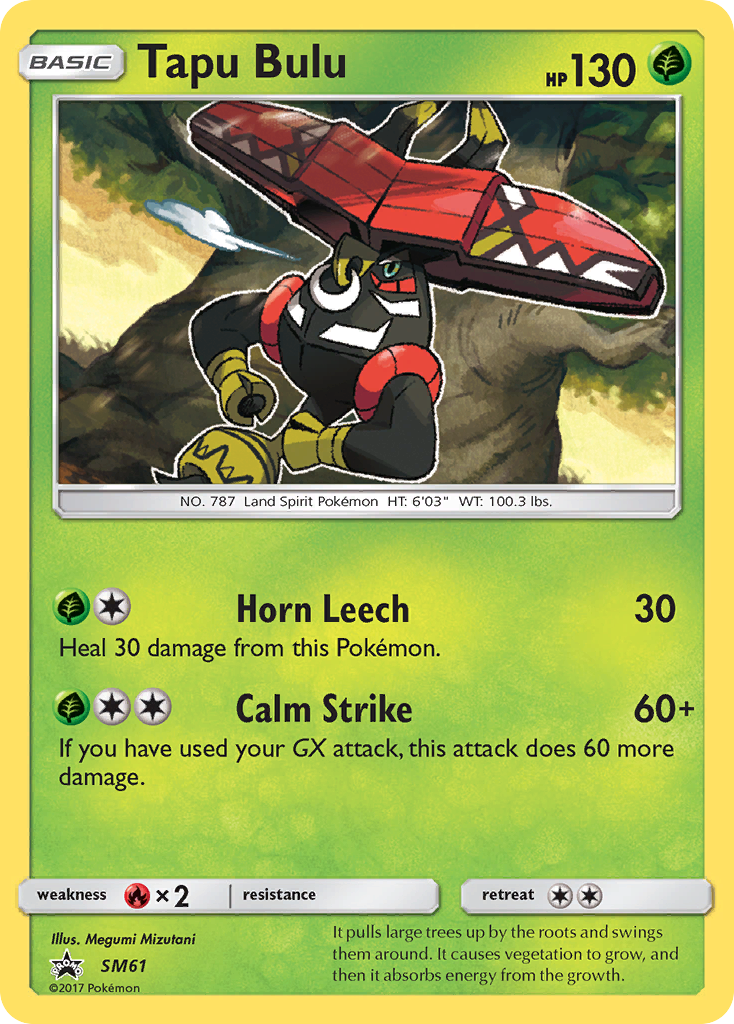 Tapu Bulu (SM61) [Sun & Moon: Black Star Promos] | Dumpster Cat Games