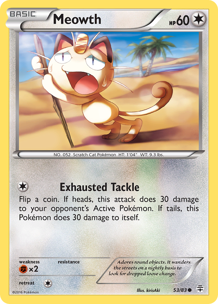 Meowth (53/83) [XY: Generations] | Dumpster Cat Games