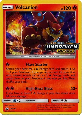 Volcanion (SM179) (Staff Prerelease Promo) [Sun & Moon: Black Star Promos] | Dumpster Cat Games