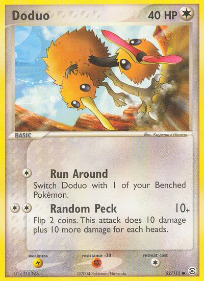 Doduo (62/112) [EX: FireRed & LeafGreen] | Dumpster Cat Games