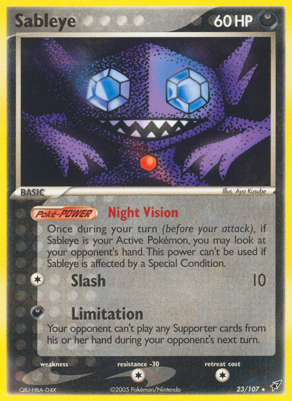 Sableye (23/107) [EX: Deoxys] | Dumpster Cat Games