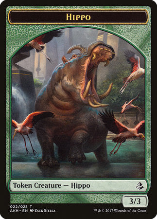 Hippo Token [Amonkhet Tokens] | Dumpster Cat Games