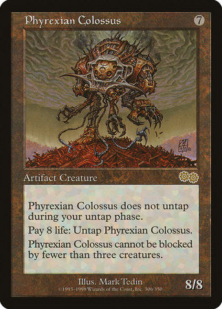 Phyrexian Colossus [Urza's Saga] | Dumpster Cat Games