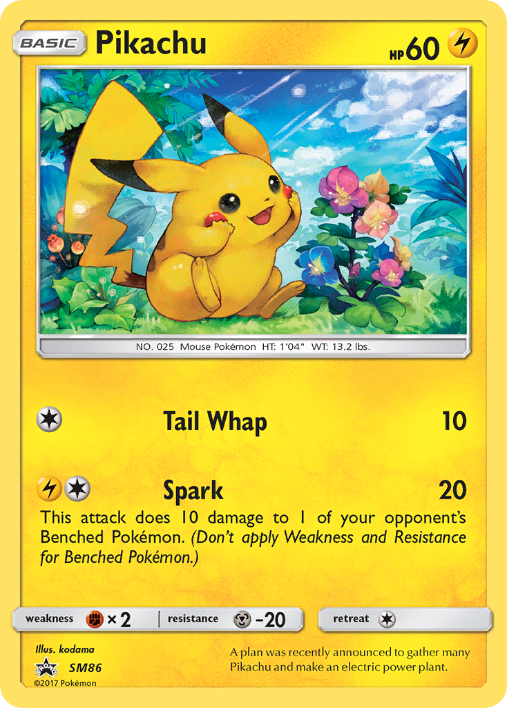 Pikachu (SM86) [Sun & Moon: Black Star Promos] | Dumpster Cat Games