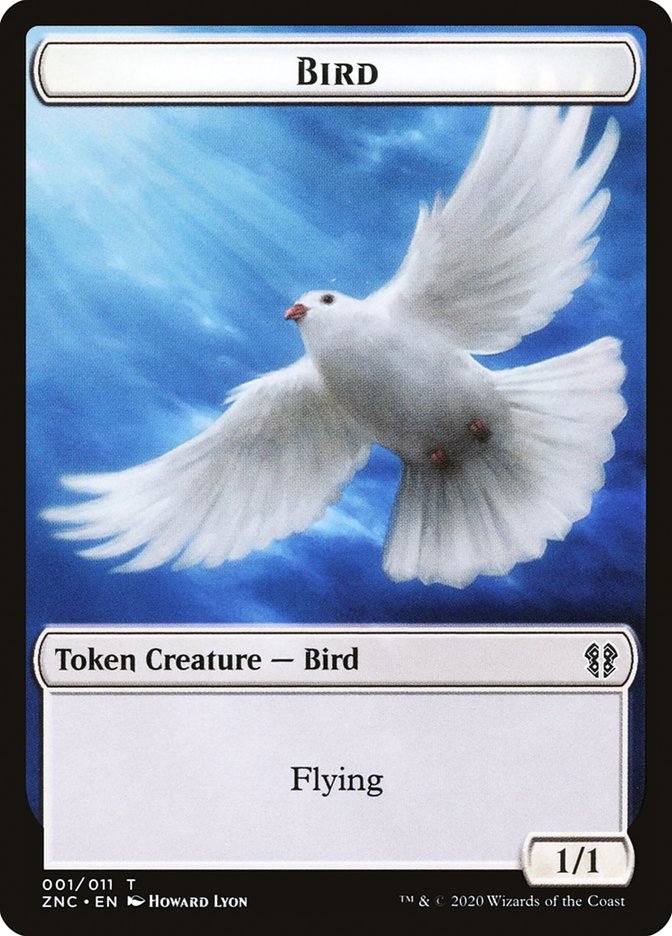 Bird // Kor Ally Double-sided Token [Zendikar Rising Commander Tokens] | Dumpster Cat Games