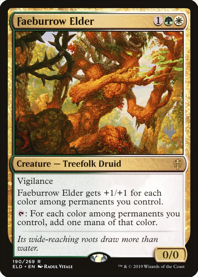 Faeburrow Elder (Promo Pack) [Throne of Eldraine Promos] | Dumpster Cat Games