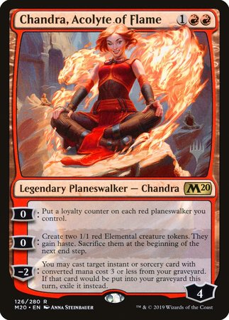 Chandra, Acolyte of Flame [Core Set 2020 Promos] | Dumpster Cat Games