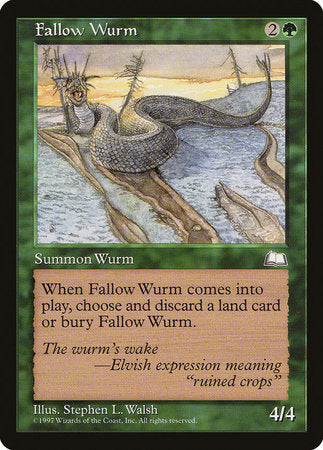 Fallow Wurm [Weatherlight] | Dumpster Cat Games