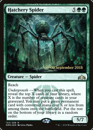 Hatchery Spider [Guilds of Ravnica Promos] | Dumpster Cat Games