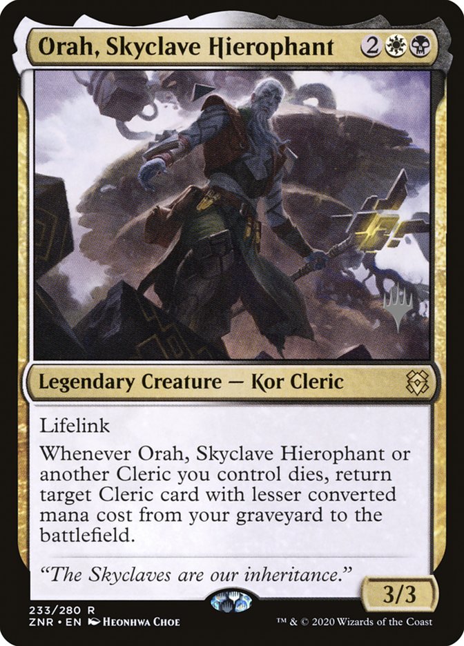 Orah, Skyclave Hierophant (Promo Pack) [Zendikar Rising Promos] | Dumpster Cat Games