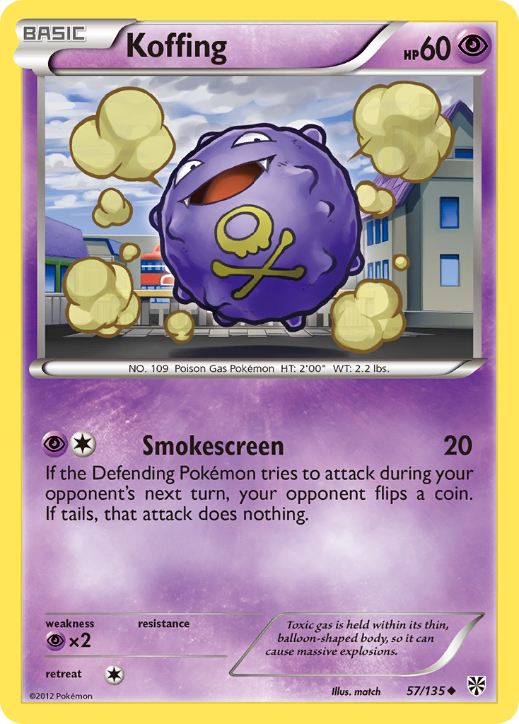 Koffing (57/135) [Black & White: Plasma Storm] | Dumpster Cat Games