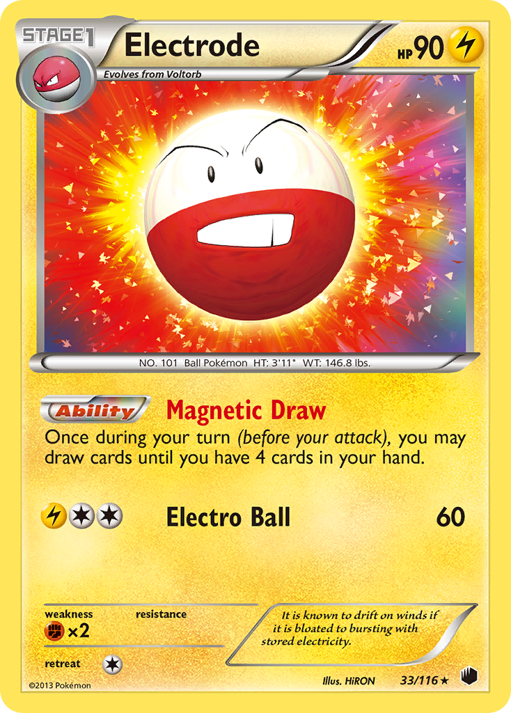 Electrode (33/116) [Black & White: Plasma Freeze] | Dumpster Cat Games