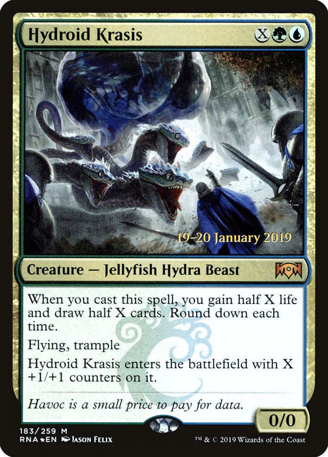 Hydroid Krasis [Ravnica Allegiance Prerelease Promos] | Dumpster Cat Games