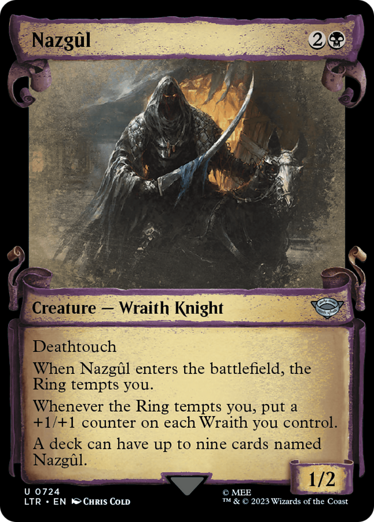 Nazgul (0724) [The Lord of the Rings: Tales of Middle-Earth Showcase Scrolls] | Dumpster Cat Games