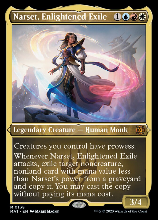 Narset, Enlightened Exile (Foil Etched) [March of the Machine: The Aftermath] | Dumpster Cat Games