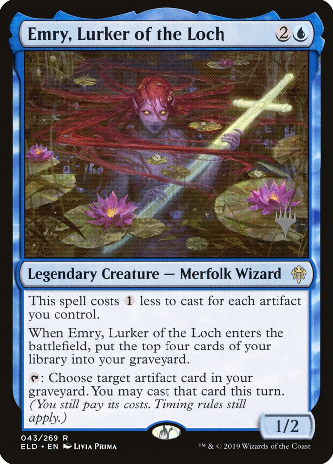 Emry, Lurker of the Loch (Promo Pack) [Throne of Eldraine Promos] | Dumpster Cat Games