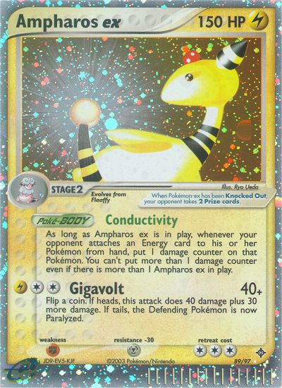 Ampharos ex (89/97) [EX: Dragon] | Dumpster Cat Games