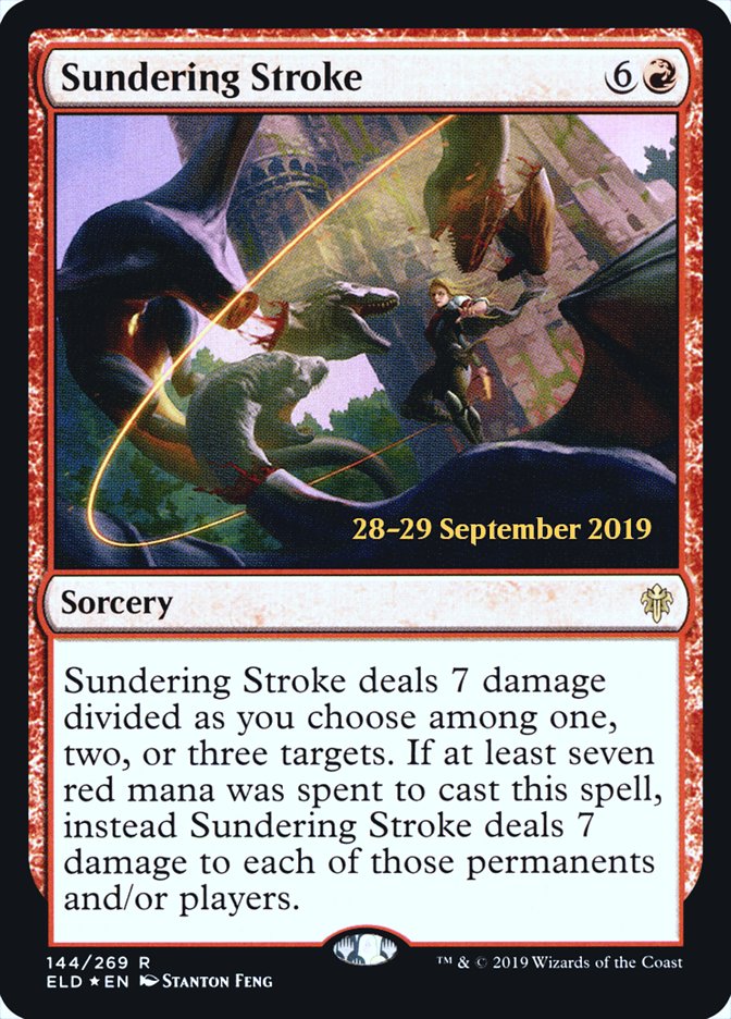 Sundering Stroke  [Throne of Eldraine Prerelease Promos] | Dumpster Cat Games