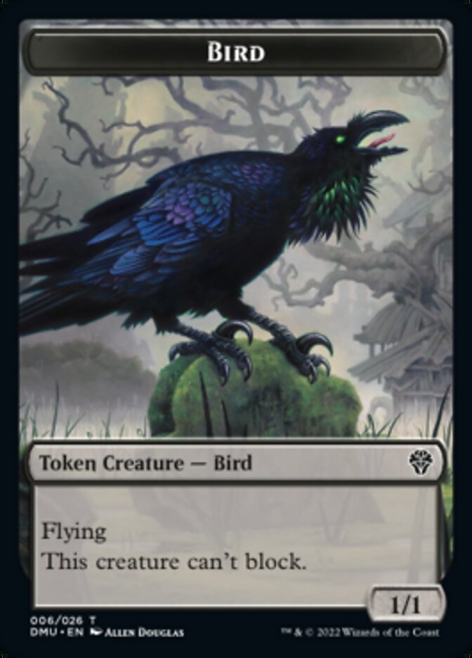 Bird Token (006) [Dominaria United Tokens] | Dumpster Cat Games