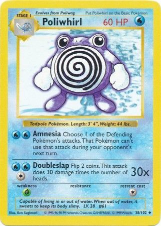 Poliwhirl (38/102) [Base Set Shadowless Unlimited] | Dumpster Cat Games