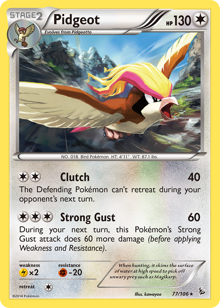 Pidgeot (77/106) [XY: Flashfire] | Dumpster Cat Games