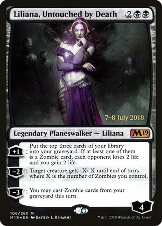 Liliana, Untouched by Death [Core Set 2019 Promos] | Dumpster Cat Games