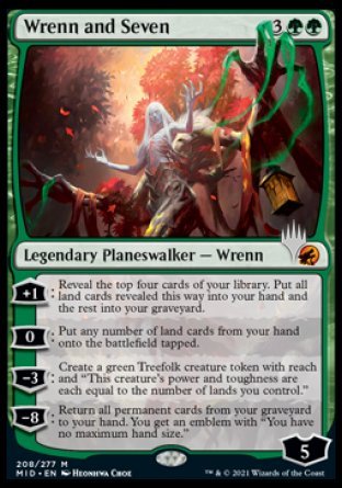 Wrenn and Seven (Promo Pack) [Innistrad: Midnight Hunt Promos] | Dumpster Cat Games