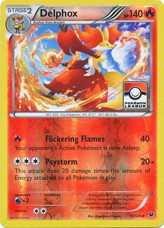 Delphox (13/124) (League Promo) [XY: Fates Collide] | Dumpster Cat Games