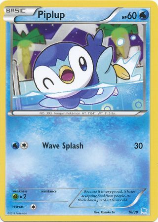 Piplup (16/30) [XY: Trainer Kit 3 - Suicune] | Dumpster Cat Games