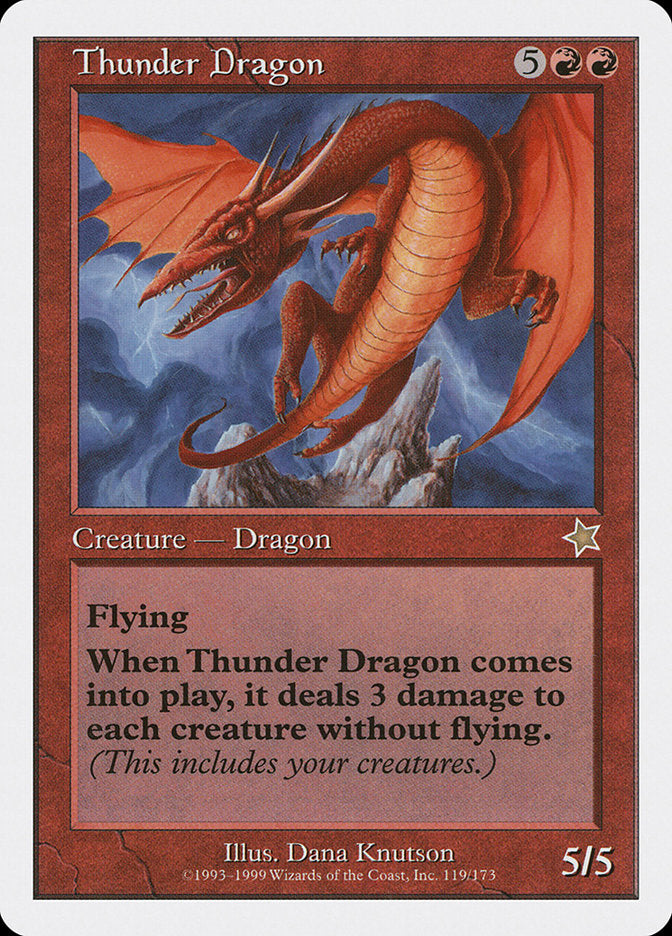 Thunder Dragon [Starter 1999] | Dumpster Cat Games