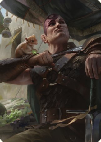 Minsc & Boo, Timeless Heroes Art Card (38) [Commander Legends: Battle for Baldur's Gate Art Series] | Dumpster Cat Games