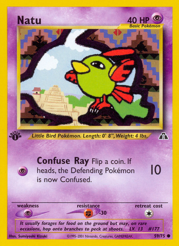 Natu (59/75) [Neo Discovery 1st Edition] | Dumpster Cat Games