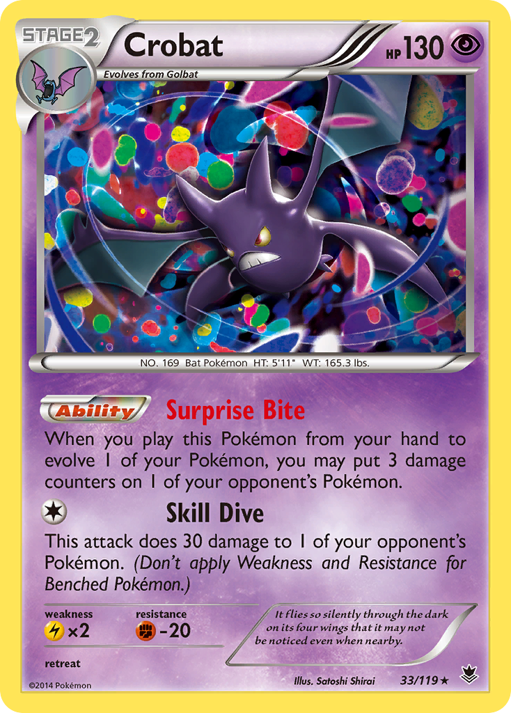 Crobat (33/119) [XY: Phantom Forces] | Dumpster Cat Games