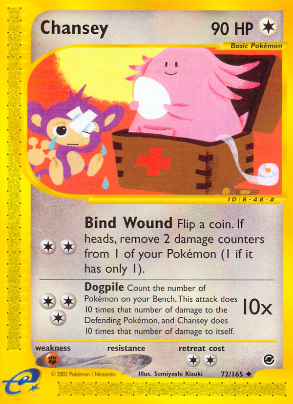 Chansey (72/165) [Expedition: Base Set] | Dumpster Cat Games