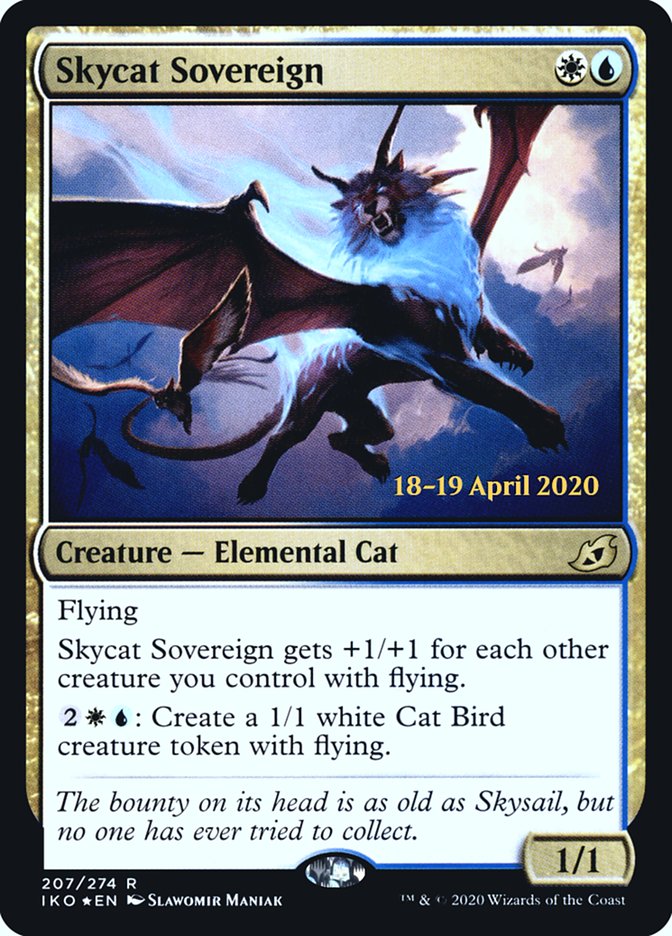 Skycat Sovereign  [Ikoria: Lair of Behemoths Prerelease Promos] | Dumpster Cat Games