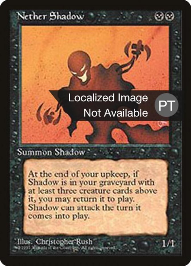 Nether Shadow [Fourth Edition (Foreign Black Border)] | Dumpster Cat Games