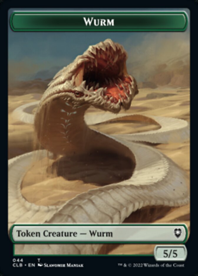 Phyrexian Beast // Wurm Double-sided Token [Commander Legends: Battle for Baldur's Gate Tokens] | Dumpster Cat Games