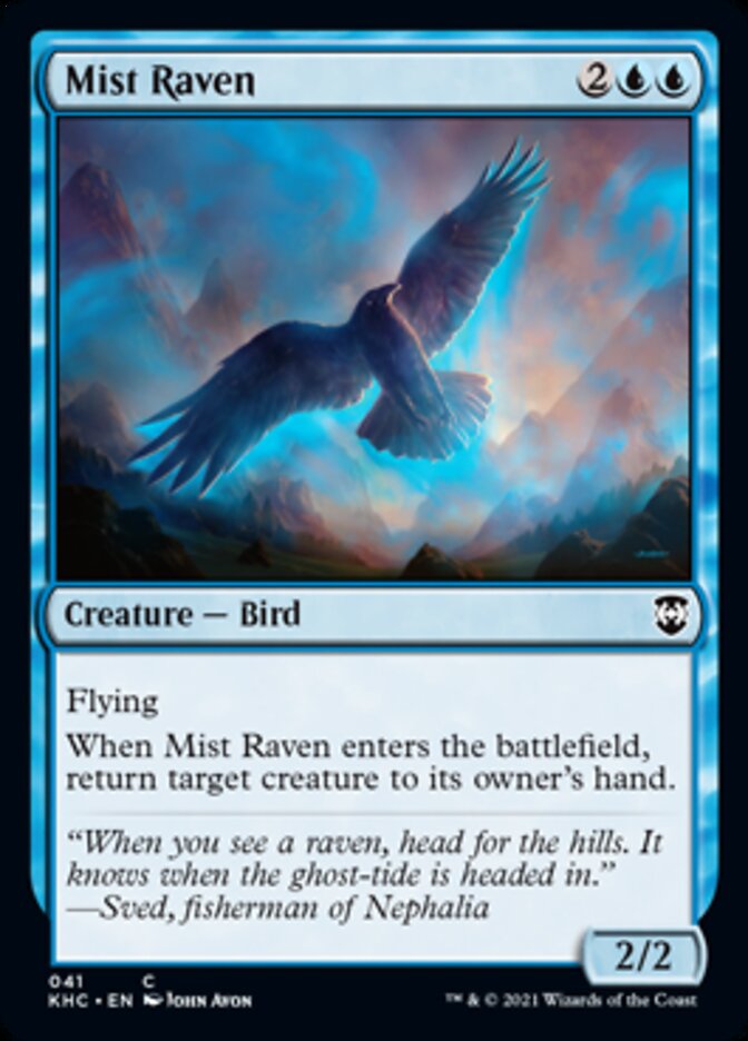 Mist Raven [Kaldheim Commander] | Dumpster Cat Games