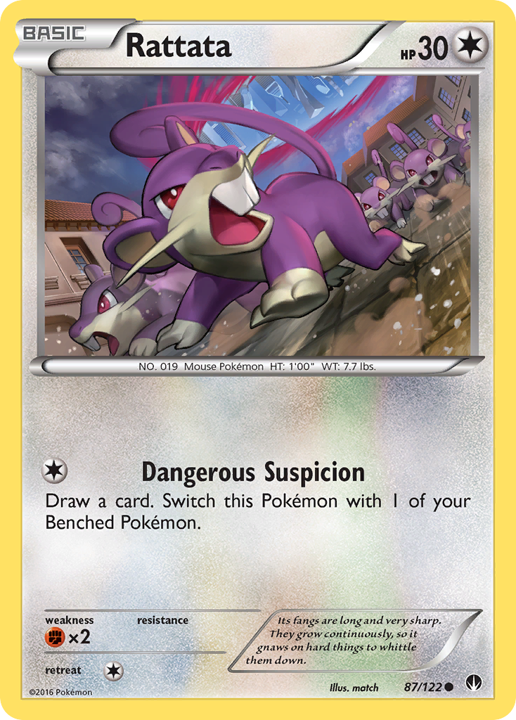 Rattata (87/122) [XY: BREAKpoint] | Dumpster Cat Games