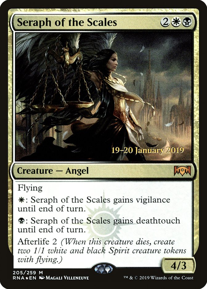 Seraph of the Scales [Ravnica Allegiance Prerelease Promos] | Dumpster Cat Games